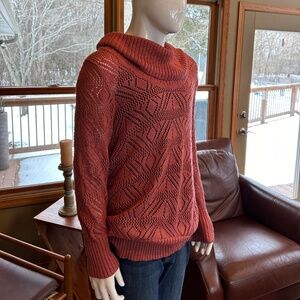 Maurices XXL Coral Knit Sweater w/Cowl Neck